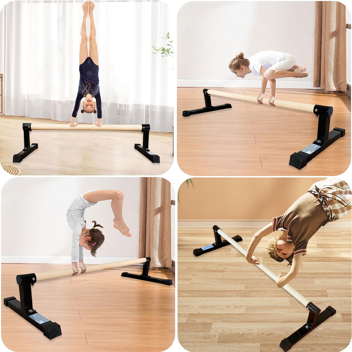 Gymnastics Pirouette Bar for Handstands Training Gymnastic Handstand Floor Bar For Kids Gymnast Training