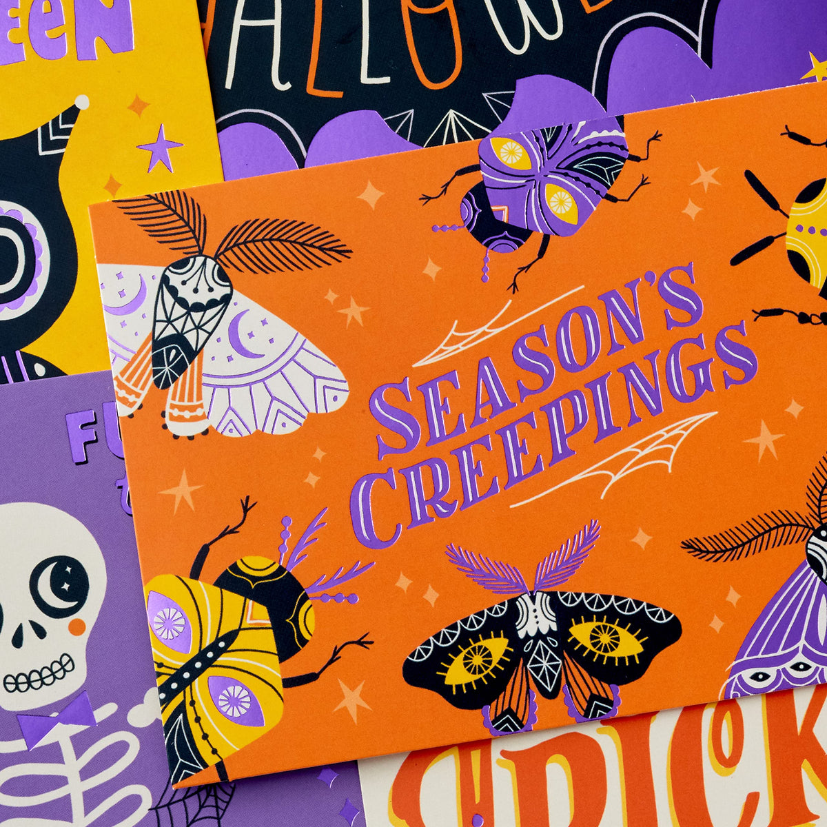 Hallmark Halloween Cards Assortment, Season's Creepings (24 Cards with Envelopes)