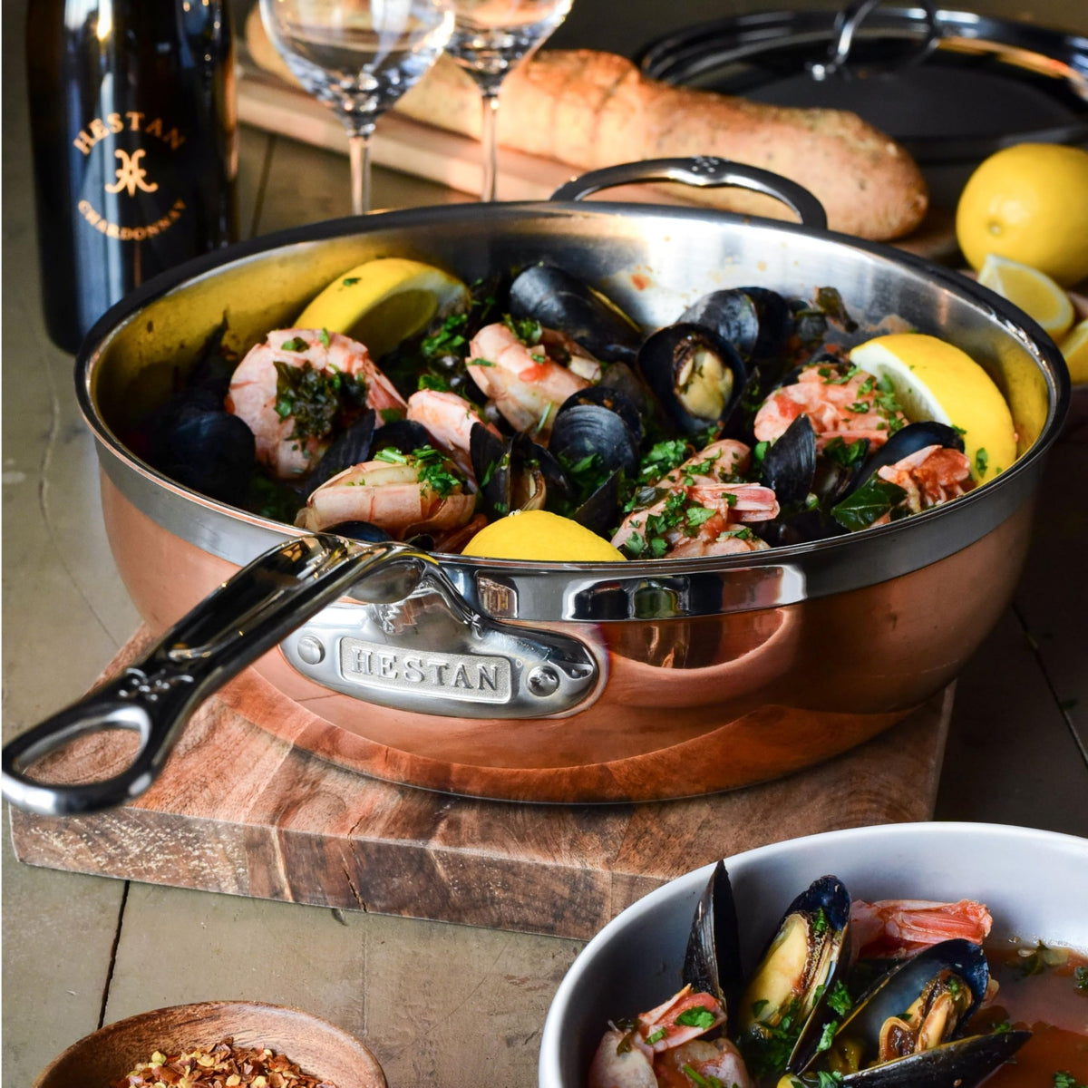 Hestan - CopperBond Collection - 100% Pure Copper Essential Pan, Induction Cooktop Compatible, 5 Quart