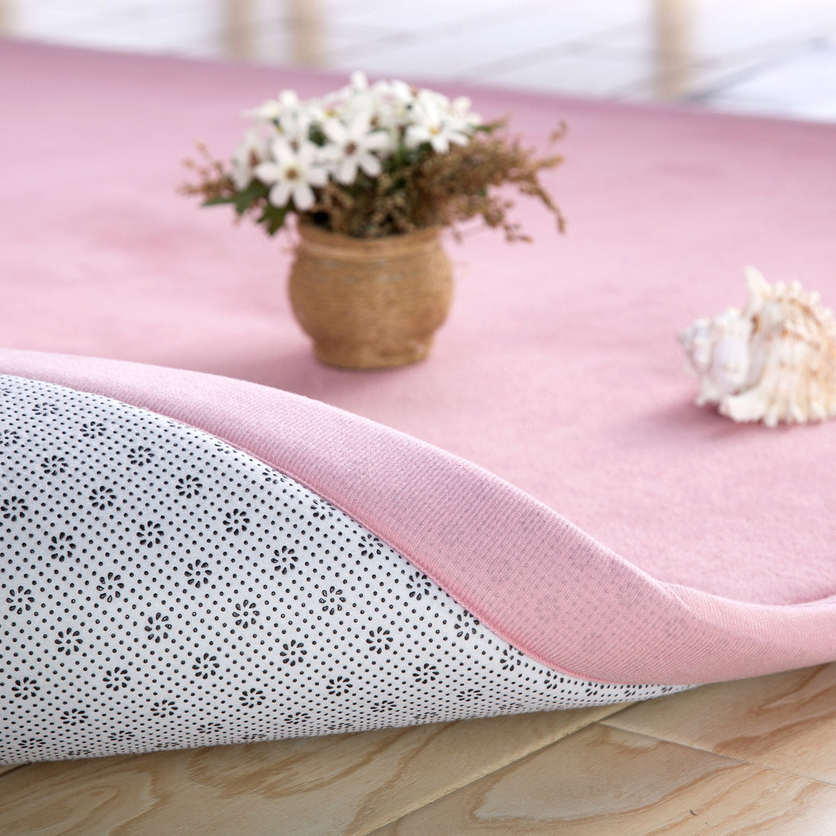 Children Play Mat, V-mix Handmade Weaving Plush Foam Play Crawling Rugs for Baby, Toddler, and Children Play Blanket, Yoga Mat, Exercise Mat-Cushy- Soft & Thick Hypoallergenic, Non-Toxic, Reversible