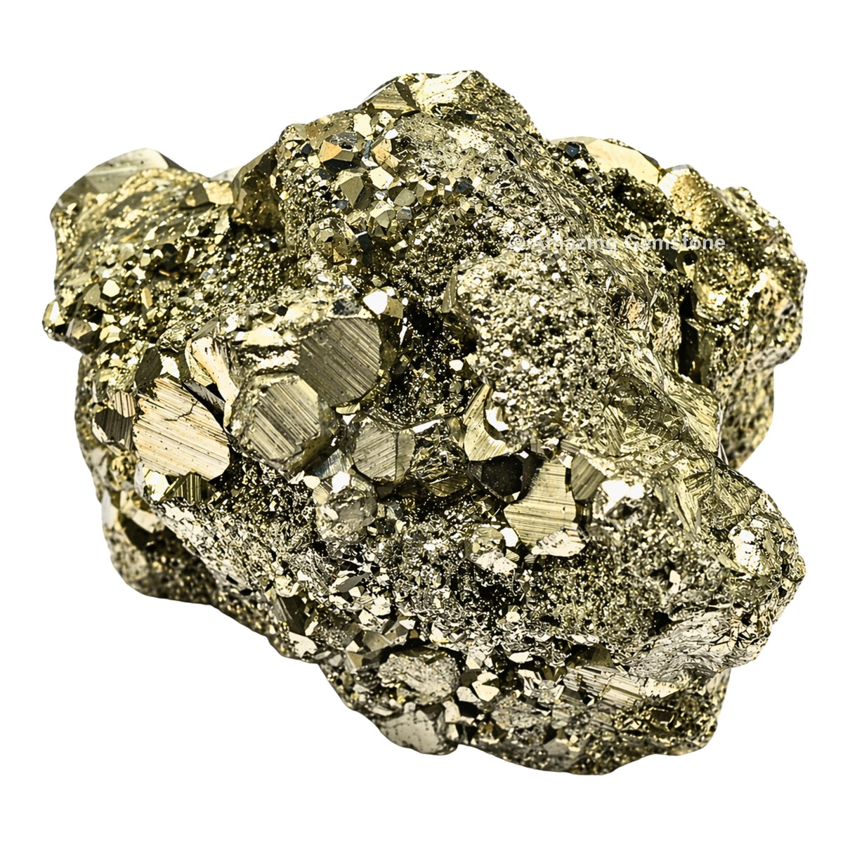 Amazing Gemstone Small Pyrite Crystal Stone Cluster Samples - Extra Large High Energy Natural Iron Pyrite Stone Pirita Piedra Original with Healing Properties (Upto 40 Gram)