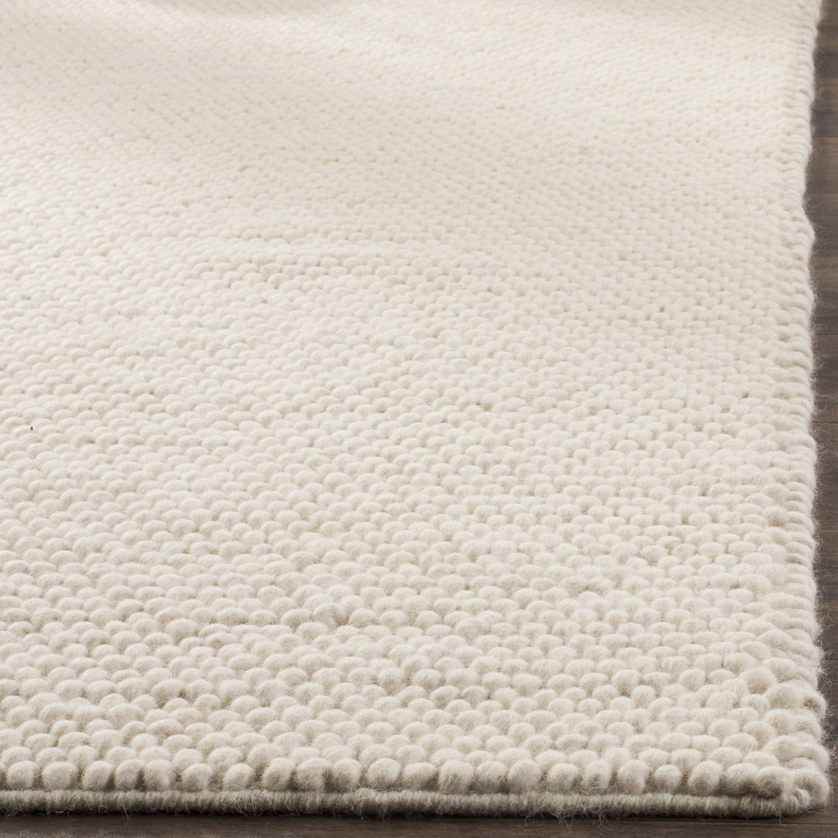SAFAVIEH Area Rug 9x12 - Natura Collection - Large - Ivory, Handmade Wool Blend, Textured Design, Ideal for Living Room, Bedroom, Dining Space (NAT620A)