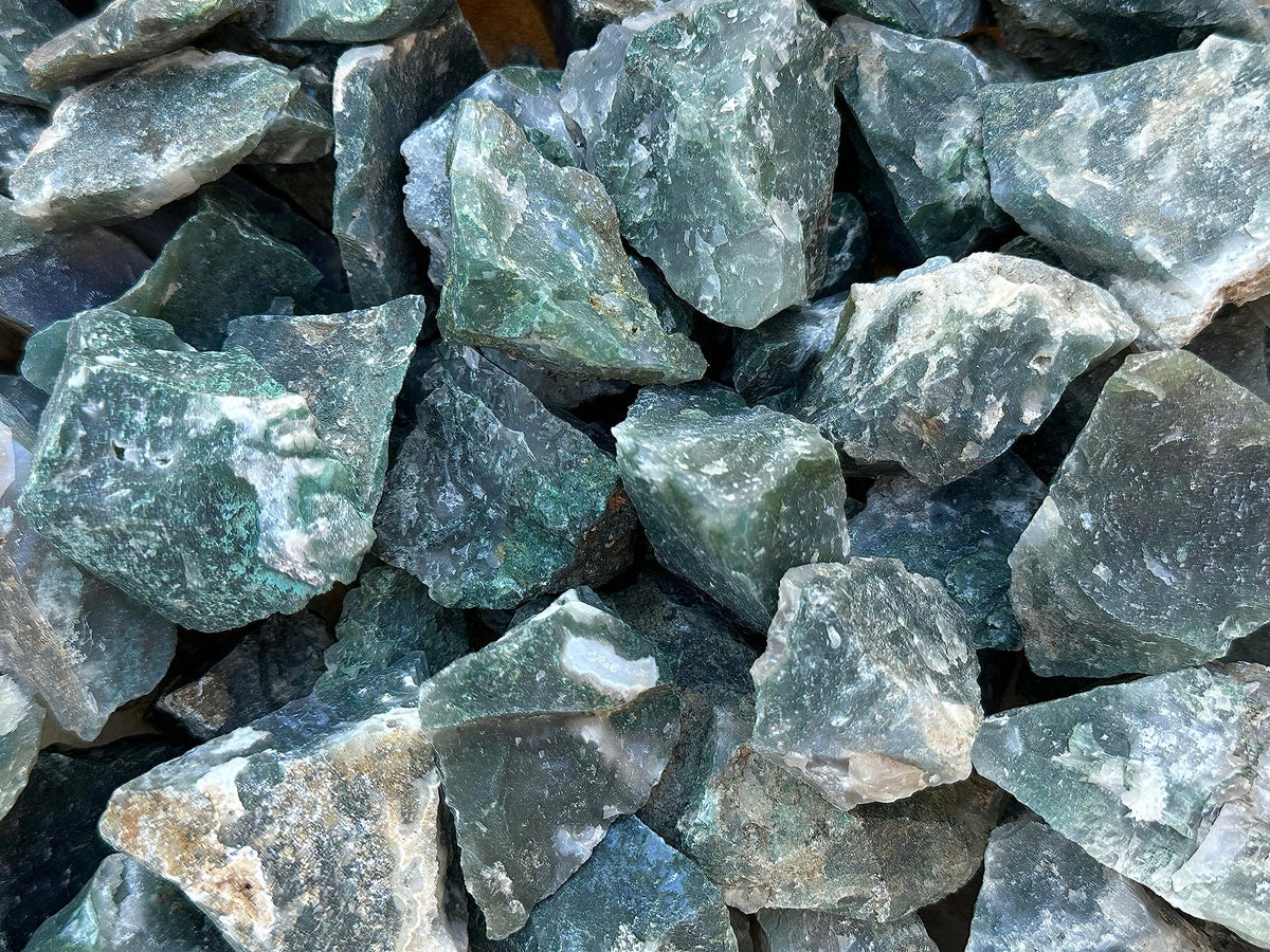 GAF TREASURES Wholesale Raw Tree Agate Crystals, Natural Tree Agate, Natural Rough Tree Agate Crystals, Tree Agate Healing Crystals (Tree Agate, 0.5 Pound)